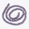 Opaque Solid Color Imitation Jade Glass Beads Strands EGLA-A044-P3mm-D11-2