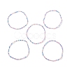 5Pcs Glass Seed Beaded Stretch Bracelets Set BJEW-JB09473-5
