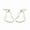 925 Sterling Silver Dangle Stud Earrings EJEW-F186-07M-2