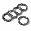 Faceted Transparent Glass Beads Stretch Bracelets BJEW-S144-001C-01-1