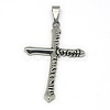 Fashionable Retro 304 Stainless Steel Cross Pendants STAS-L017-86-1