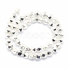 Electroplate Non-magnetic Synthetic Hematite Beads Strands G-L485-07B-S-3