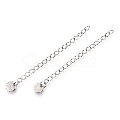 Tarnish Resistant 304 Stainless Steel Curb Chain Extender STAS-N088-42P-1-1