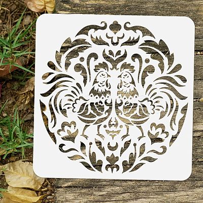 PET Hollow Out Drawing Painting Stencils DIY-WH0383-0042-1