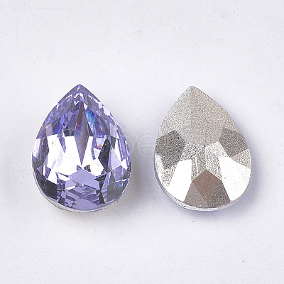 Pointed Back Resin Rhinestone Cabochons CRES-S380-10x14mm-B16-1