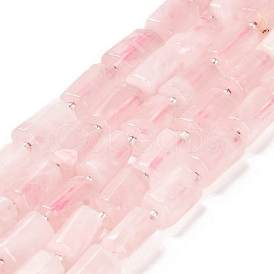 Natural Rose Quartz Beads Strands G-G068-A23-01-1