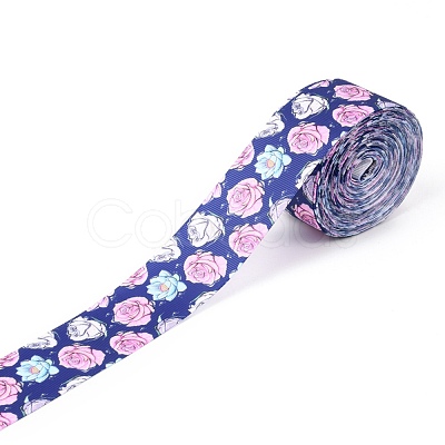 Floral Printed Grosgrain Ribbon OCOR-I010-01D-1