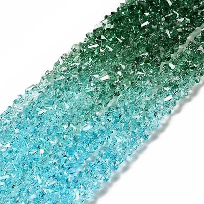 Transparent Glass Bead Strands GLAA-H023-02C-1