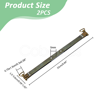 Iron Purse Internal Flex Frame with Loops IFIN-WH0071-29C-1