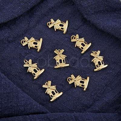 10Pcs Brass Charms KK-SZ0004-80-1