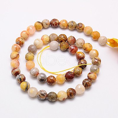 Natural Crazy Lace Agate Beads Strands G-G542-14mm-10-1