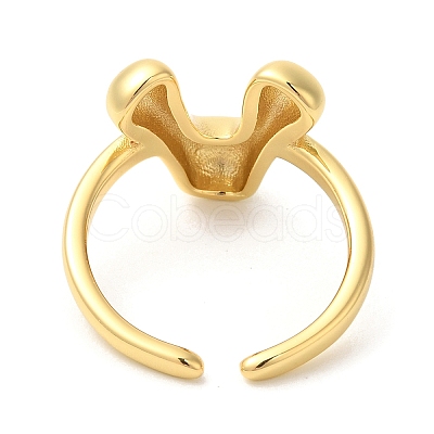 Brass Open Cuff Rings RJEW-U008-06V-G-1