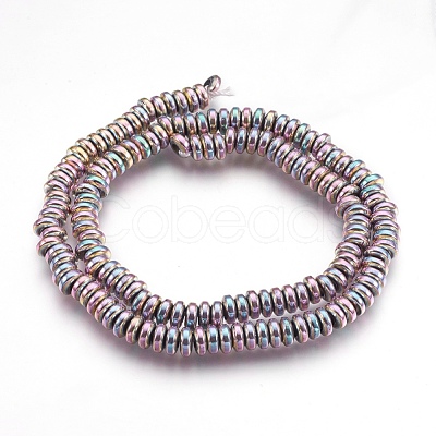 Electroplate Non-magnetic Synthetic Hematite Beads Strands G-I200-04-1