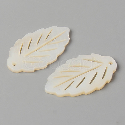 Natural Freshwater Shell Pendants X-SHEL-N026-86-1