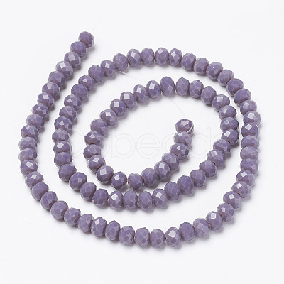 Opaque Solid Color Imitation Jade Glass Beads Strands EGLA-A044-P3mm-D11-1