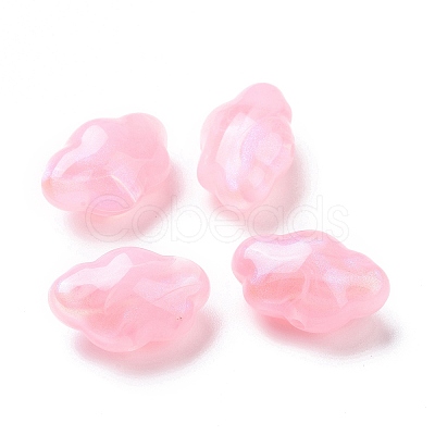 Opaque Acrylic Beads OACR-E014-17D-1