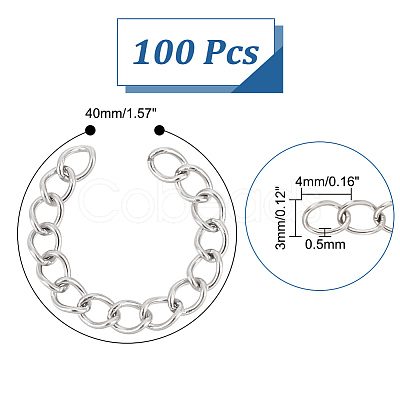 Unicraftale 316 Surgical Stainless Steel Chain Extender STAS-UN0009-51P-1