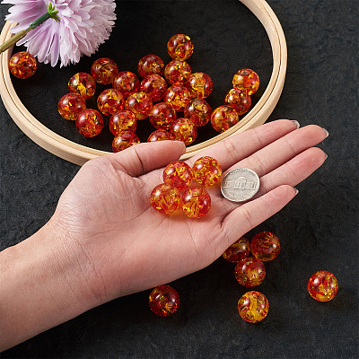 Resin Imitation Amber Beads CRES-TA0001-17-1