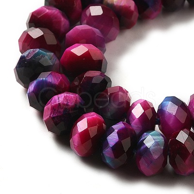 Natural Rainbow Tiger Eye Beads Strands G-NH0002-D05-03-1