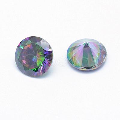 Cubic Zirconia Pointed Back Cabochons ZIRC-M002-5mm-010-1