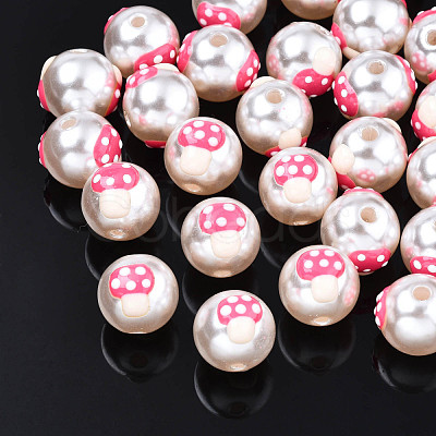 ABS Plastic Imitation Pearl Beads KY-N015-106-1