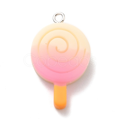 Ice Pop Resin Pendants RESI-F027-08-1