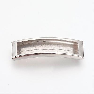 Tarnish Resistant 201 Stainless Steel Slide Charms STAS-R092-03-1