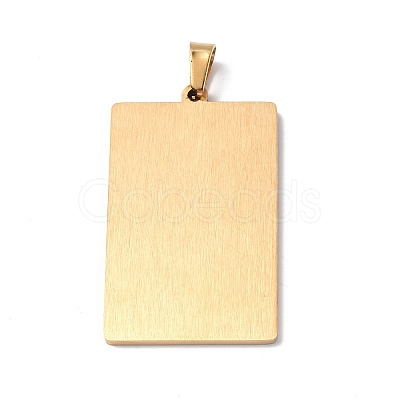 201 Stainless Steel Pendant STAS-B033-01G-13-1