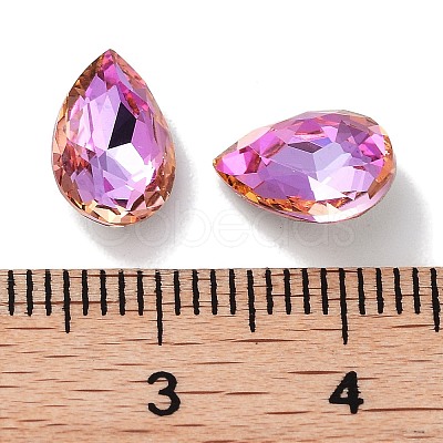 Glass Rhinestone Cabochons RGLA-G020-06B-D502-1