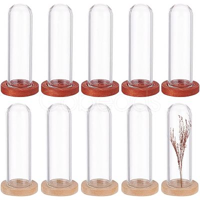 Nbeads 10Pcs 2 Colors Glass Dome Cover DJEW-NB0001-17-1