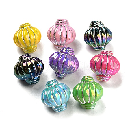 Opaque Acrylic Lantern Beads MACR-P040-15A-1