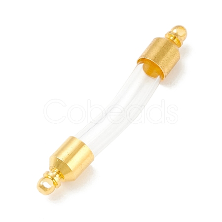 Transparent Glass Vial Pendant Normal Link Connectors GLAA-D004-01G-02-1