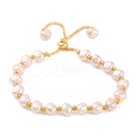 Alloy Imitation Pearl Bracelet for Women BJEW-M018-02A-1