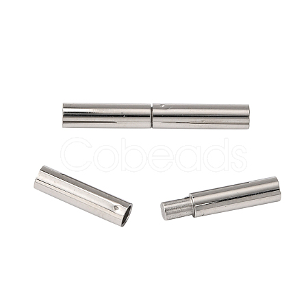 304 Stainless Steel Bayonet Clasps STAS-L134-04-1