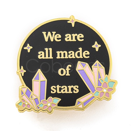 Star Alloy Enamel Pin Brooch JEWB-S013-12-1