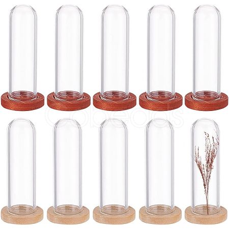 Nbeads 10Pcs 2 Colors Glass Dome Cover DJEW-NB0001-17-1