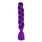 Long Single Color Jumbo Braid Hair Extensions for African Style - High Temperature Synthetic Fiber, Purple, size 1