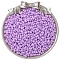 Baking Paint Glass Seed Beads, Round Hole, Peanut, Violet, 6x4mm, Hole: 1mm, about 100pcs/set