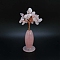 Natural Rose Quartz Vase Gravel Fortune Tree Mini Home Creative Office Decoration Crafts Small Ornaments, 85x30mm