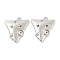 Non-Tarnish 304 Stainless Steel Pendant Rhinestone Settings, Triangle, Stainless Steel Color, 21x19x2.5mm, Hole: 1.8mm, Fit for 1.6~4mm Rhinestone