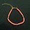 New Chinese Style Polymer Clay Heshi Beaded Bracelets, Hand Decoration Trendy for Women, Coral, Golden