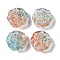 Baking Paint Glass Beads, Flower, PeachPuff, 15x15.5x6.5mm, Hole: 1.2mm