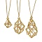 3Pcs 3 Sizes 304 Stainless Steel Cable Chain Macrame Pouch Necklace Making, Golden, 24.17~30.31 inch(61.4~77cm), 1pc/size