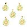 Brass Enamel Pendants KK-P209-02G-10-RS-1