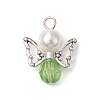 Imitation Pearl Acrylic Pendants PALLOY-JF02624-01-3