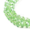 Electroplate Transparent Glass Beads Strands EGLA-A035-T4mm-A09-3