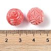 Synthetic Shell Dyed Carved Beads SHEL-H005-27-3