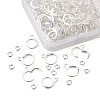 Pandahall Brass Huggie Hoop Earring Findings & Open Jump Rings KK-TA0007-84B-S-18