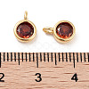 Brass Micro Pave Cubic Zirconia Charms KK-C051-38G-02-3