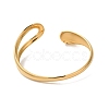 Titanium Steel Open Cuff Bangles for Women BJEW-G719-16G-3